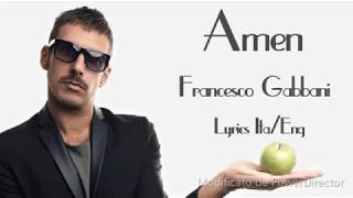Francesco Gabbani-Amen Lyrics (Sub Ita/Eng)