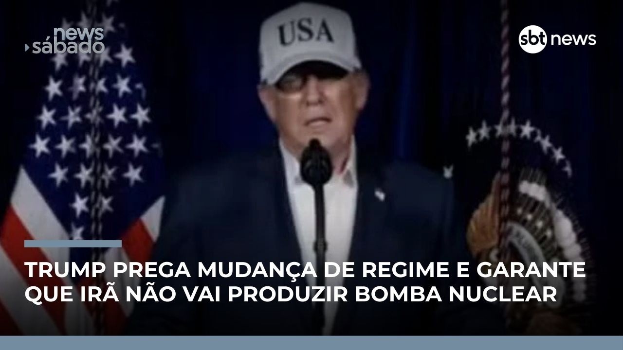 Após ataques, Trump ameaça militares e insta população a derrubar regime iraniano | #NewsSábado