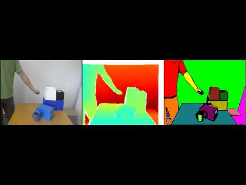 Depth-supported Real-time Video Segmentation with the Kinect