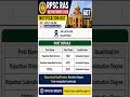 Rajasthan RPSC RAS Recruitment 2026 Out | Apply Online for 607 Posts | Notification, Dates
