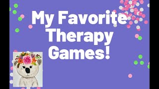 A Therapist's favorite Therapy games! Great for outpatient, in-home therapy and telehealth.