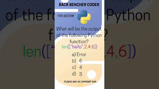 19th question #python #programmingquestions #trending #trendingshorts #virralshorts
