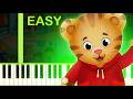 DANIEL TIGER THEME EASY Piano Tutorial