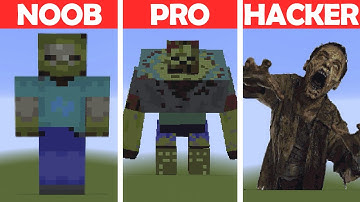 Zombie in Minecraft NOOB VS PRO VS HACKER Pixel art
