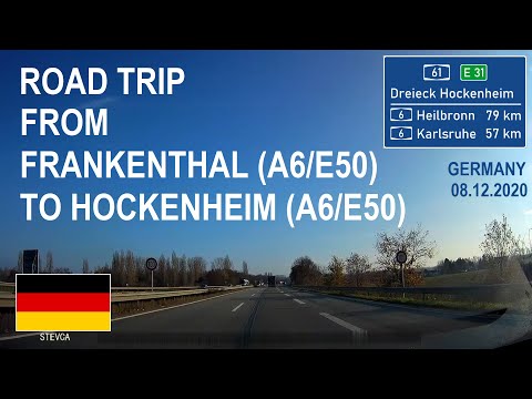 ROAD BY STEVČA - ROAD TRIP FRANKENTHAL (A6/E50) / HOCKENHEIM (A6/E50) 12.2020