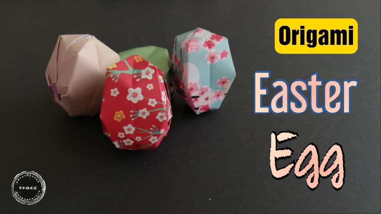 ORIGAMI EASTER EGG EASY ORIGAMI EASTER CRAFTS SERIES YouTube