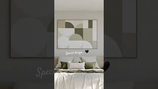 Geometric Art Designed for the Space Art Meets Interior Design