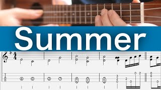 Summer ( Solo Ukulele / High-G/五線譜+TAB) - 久石譲