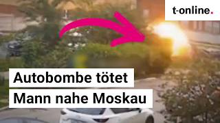 Auto-Explosion nahe Moskau