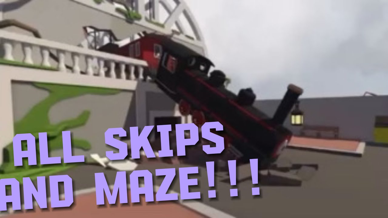 All skips and maze in human fall flat train level!!