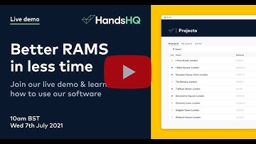 HandsHQ Risk Assessment and Method Statement live demo 07 July 2021