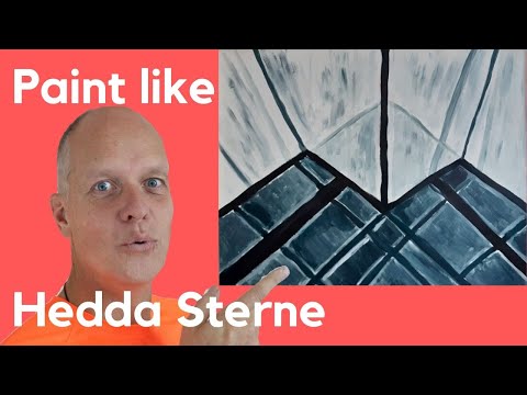 Paint like Hedda Sterne – American female painter artist - Post war art