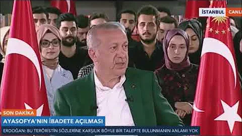 Erdoğan'dan Çok Çarpıcı Ayasofya Açıklaması