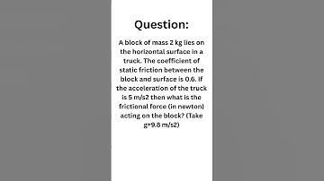 Friction vs Acceleration 🚛 | Block on Truck Problem | JEE/NEET Physics Short 💥