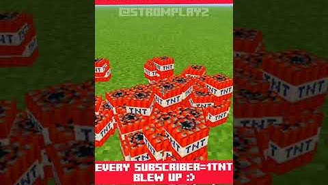 Every Subscribe =1 TNT Block #Shorts 🔥