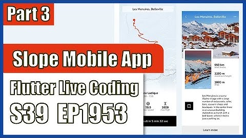 [Flutter] Flutter Live Coding EP1953 (Slope App Part 3)