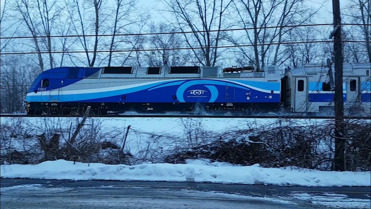 Exo train Vaudreuil Hudson Deadheading 1351 Montreal Ouest 15h44 YouTube
