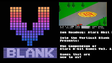 Ion Roadway : Atari 8bit Game Review #Atari400mini