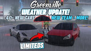 NEW WEATHER SYSTEM, 40+ NEW CARS, NEW CRIMINAL TEAM & MORE!! || ROBLOX - Greenville