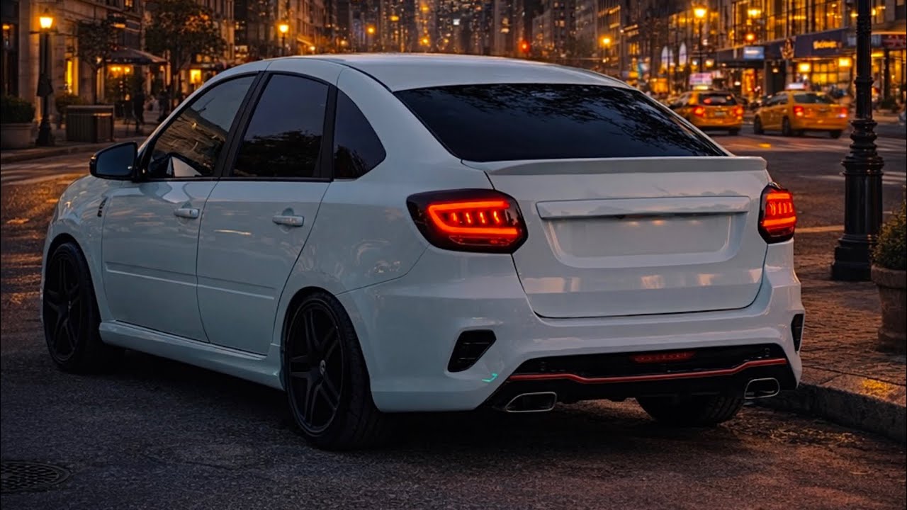 Задние тюнинг LED фонари Гранта Лифтбек в стиле «Mustang» 