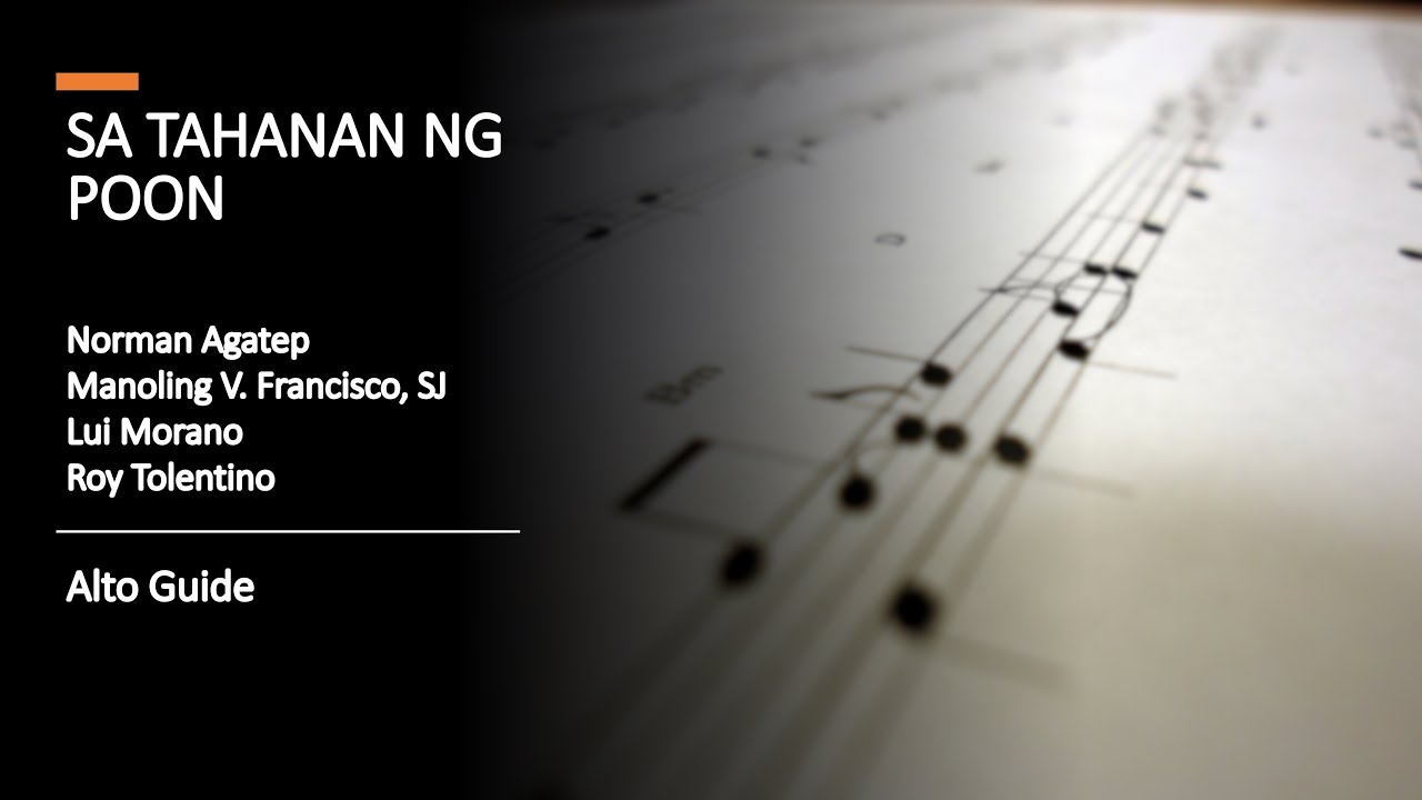 Sa Tahanan ng Poon (ALTO)