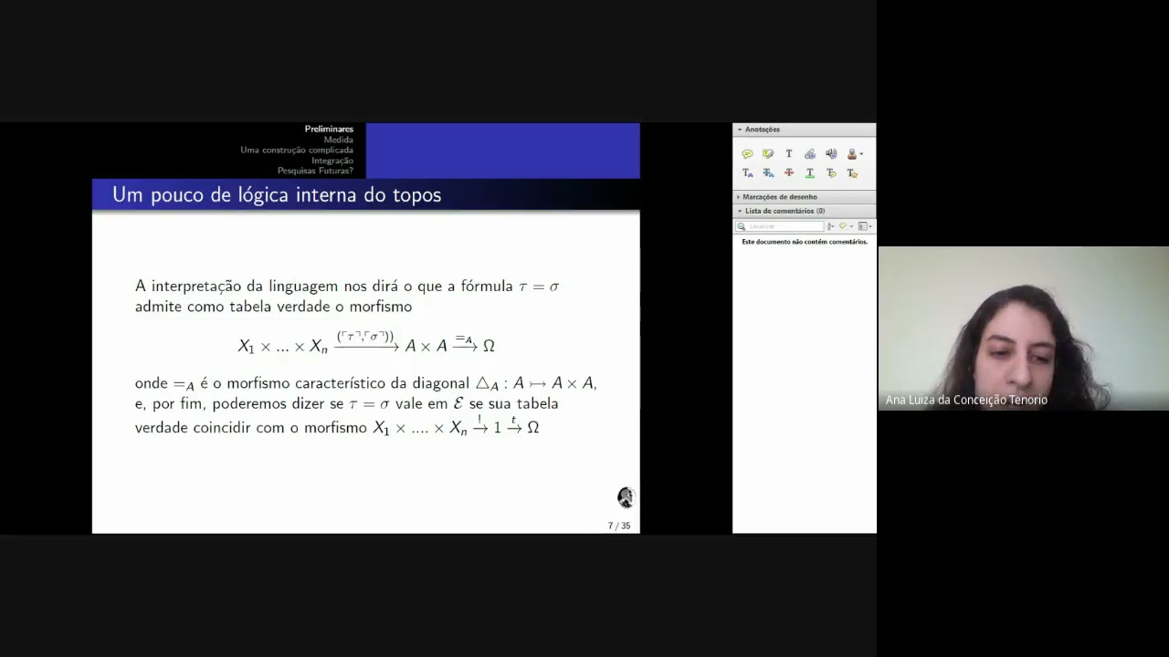 Generalizando a teoria da medida e integração usando feixes - Ana Luiza Tenório