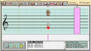 Staff Roll (Piano Remix) from Mario Kart: Double Dash!! on Mario Paint Composer