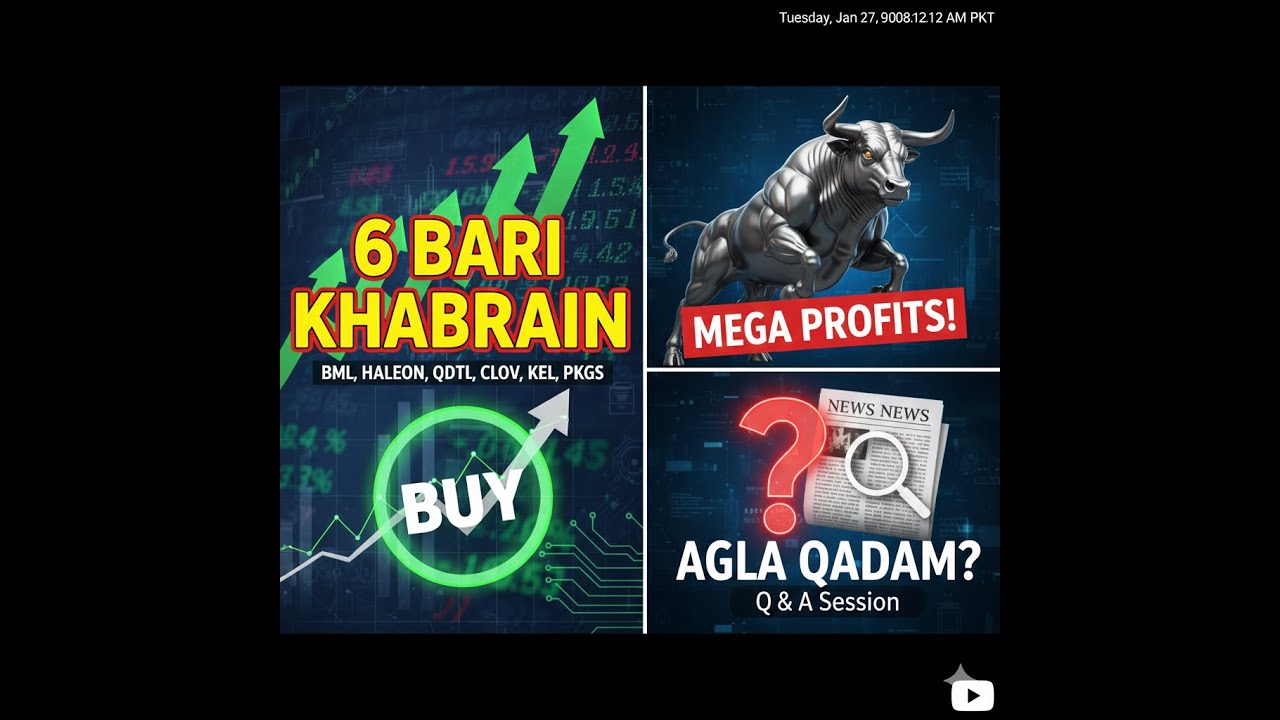 PSX Big News: 6 Barri Khabrain! 🚀 Buy or Sell? | Pakistan Stock Market Today Best Calls