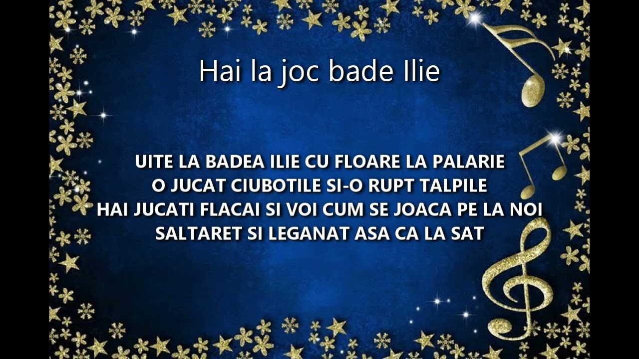 Karaoke Negativ - Hai la joc bade Ilie (Romania)