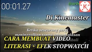 Cara membuat video literasi 30 detik   efek stopwatch di Kinemaster