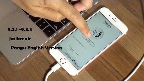 Jailbreak IOS 9.2.1 - 9.3.3 Pangu English Version by Computer