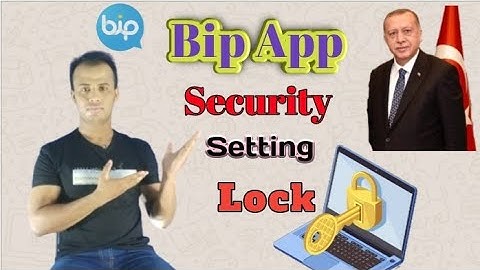 How to safe your Bip app chat list | Bip App Security setting | passcode,Touch ID & privacy.