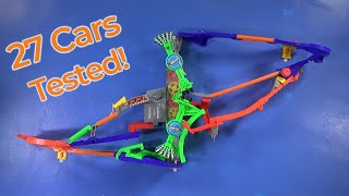 Testing Hot Wheels Cars On The Hot Wheels Roto Arm Revolution Wall Tracks Set