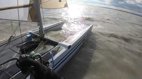 Dart 18 Solo Sailing in November at Rust