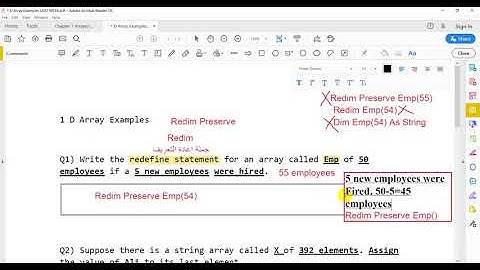 1 D Arrays  Examples  مصفوفات احادية البعد امثلة اضافية