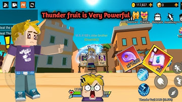 Thunder fruit Max Awaken is Most Powerful in Animeshowdown!?🙀😻#blockmango #animeshowdown #tranding