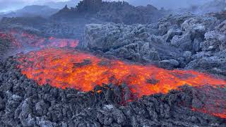 Riprese dell’eruzione dell’Etna girate dal 27 dicembre 2022 al 14 gennaio 2023 a quota 2800 mt ca