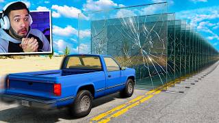 CARROS x 100 CAMADAS de VIDRO! BeamNG.drive Multiplayer