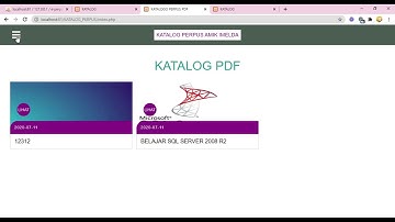 Sistem Informasi Perpustakaan Berbasis PDF PHP Native