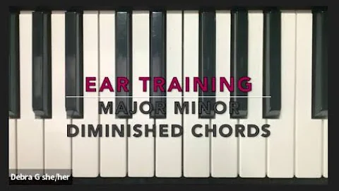 MAJOR, minor or Diminished Chord?? Ear Training Le...
