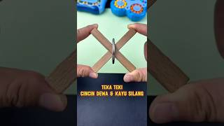 Cara Memisahkan Kayu Silang untuk Mendapatkan Cincin dengan Mudah! #tekateki #logika #puzzle #shorts