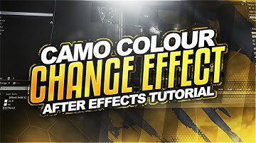 How To Edit Like Red Green! (Camo Colour Change Effect Tutorial) [Adobe After Effects]