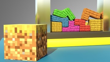 Softbody Tetris (Minecraft) #9