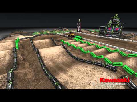 Supercross LIVE 2013 – Minneapolis 41313 – Monster Energy Supercross Animated Track Map