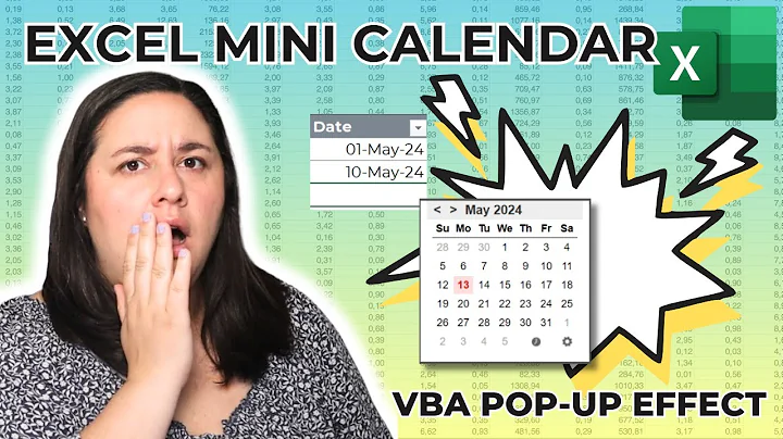 How to Insert Excel Date Picker | Mini Calendar Add-in | Secret VBA Hack!