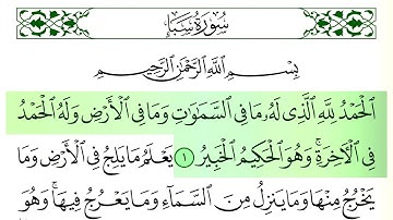 سورة سبأ - فارس عباد - كاملة قراءة و استماع