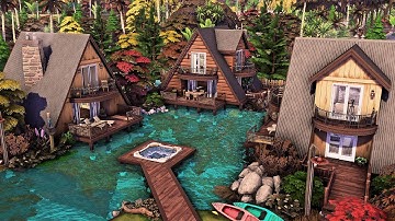 Lake Cabin Getaway | The Sims 4 Adventure Awaits Speed Build