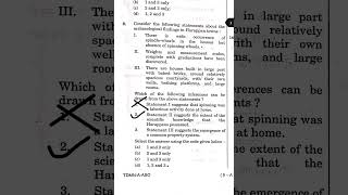 There is wide occurrence spindle whorls in the houses but absence of spinning wheels #upscexam