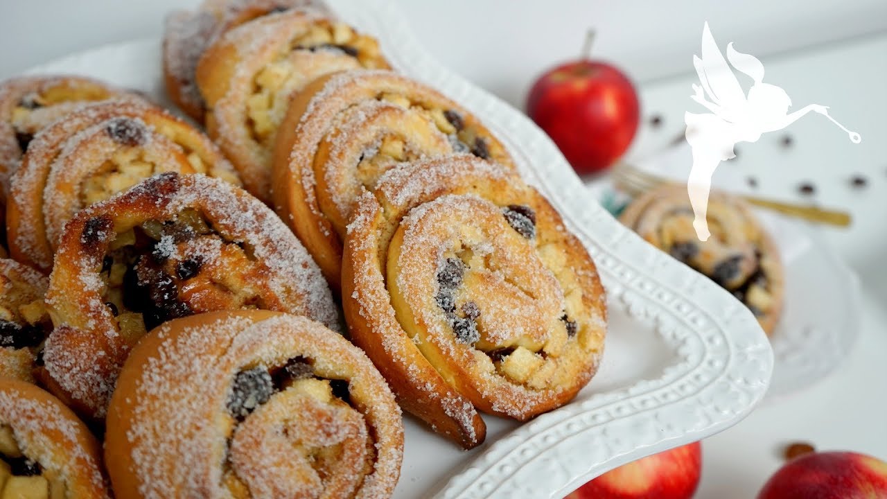 Apfel Rosinen Schnecken - herbstliche Apfelrollen selber machen ...