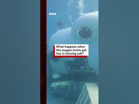 What happens when the oxygen levels get low in the missing sub? #Shorts #TitanicSub #BBCNews